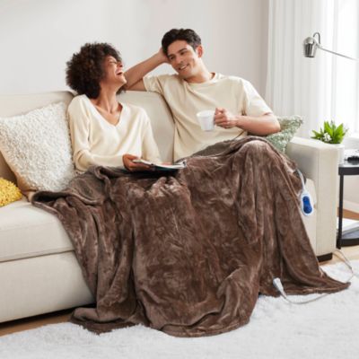 Heated Microlight to Berber Throw, 60&amp;quot; x 70&amp;quot;