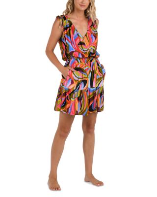 Tropic Waves Swim Cover-Up Dress