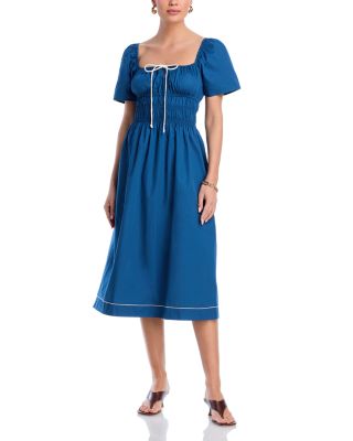 Ciao Lucia - Fiorella Cotton Poplin Midi Dress