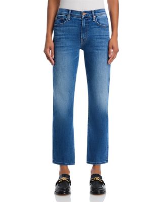 MOTHER The Outsider High Rise Ankle Jeans in Connect the