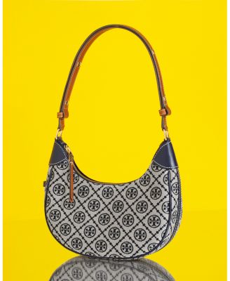 T Monogram Crescent Bag