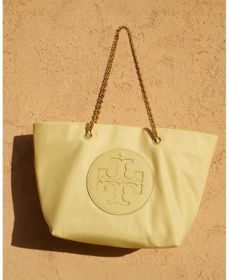 Ella Crinkle Patent Chain Tote