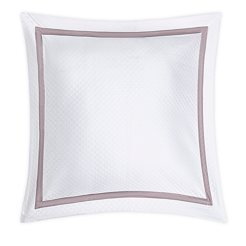 Matouk Lowell Diamond Matelasse Euro Sham In Deep Lilac