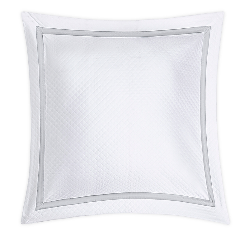 Matouk Lowell Diamond Matelasse Euro Sham In Dove