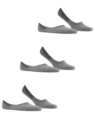 Step Cotton Blend Solid Medium Cut No Show Socks, Pack of 3