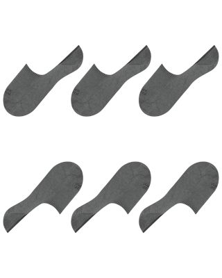 Step Cotton Blend Solid High Cut No Show Socks, Pack of 3