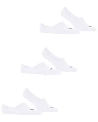 Step Cotton Blend Solid High Cut No Show Socks, Pack of 3