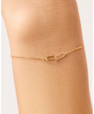 Gold Bracelet - Gold Twisted Link Bracelet