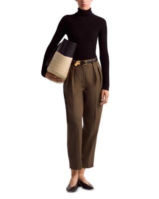 Demi Cashmere Ribbed Turtleneck Sweater