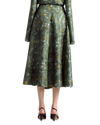 Varda Silk Midi Skirt