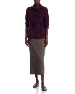 Fuzzy Turtleneck Sweater