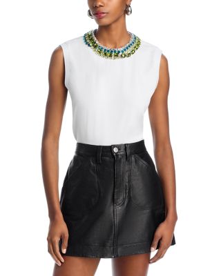 Cinq à Sept - Blaine Embellished Muscle Tee