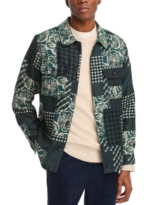 Scotch & Soda Patchwork Jacquard Shirt Jacket | Bloomingdale's