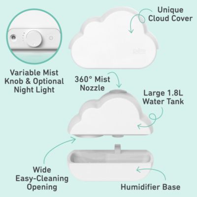 MistAire Cloud Ultrasonic Cool Mist Humidifier