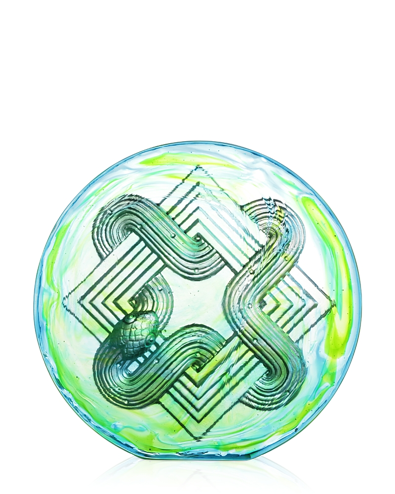 Liuli Endless New Horizons Crystal 2025 Snake Paperweight In Green