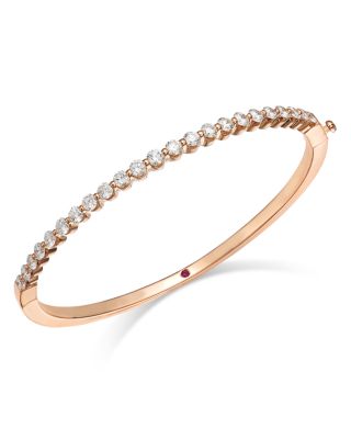 Roberto Coin 18K Rose Gold Diamond Bangle Bracelet