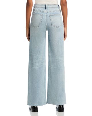 High Rise Wide Leg Jeans in Light Wash - Exclusive