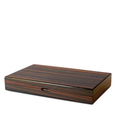 Polished Tiger Wood Backgammon Set