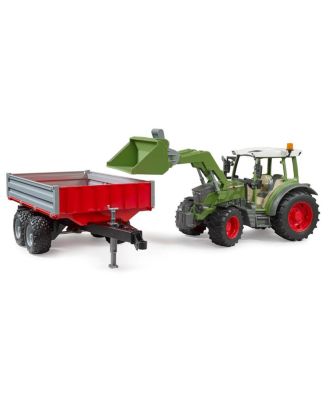  1/16 Fendt Vario MFD Tractor with Front Loader and Tipping Trailer - Ages 5-7