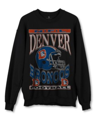 Junk Food Clothing - NFL Unisex Denver Broncos Helmet Flea Market Crew Fleece Sweatshirt