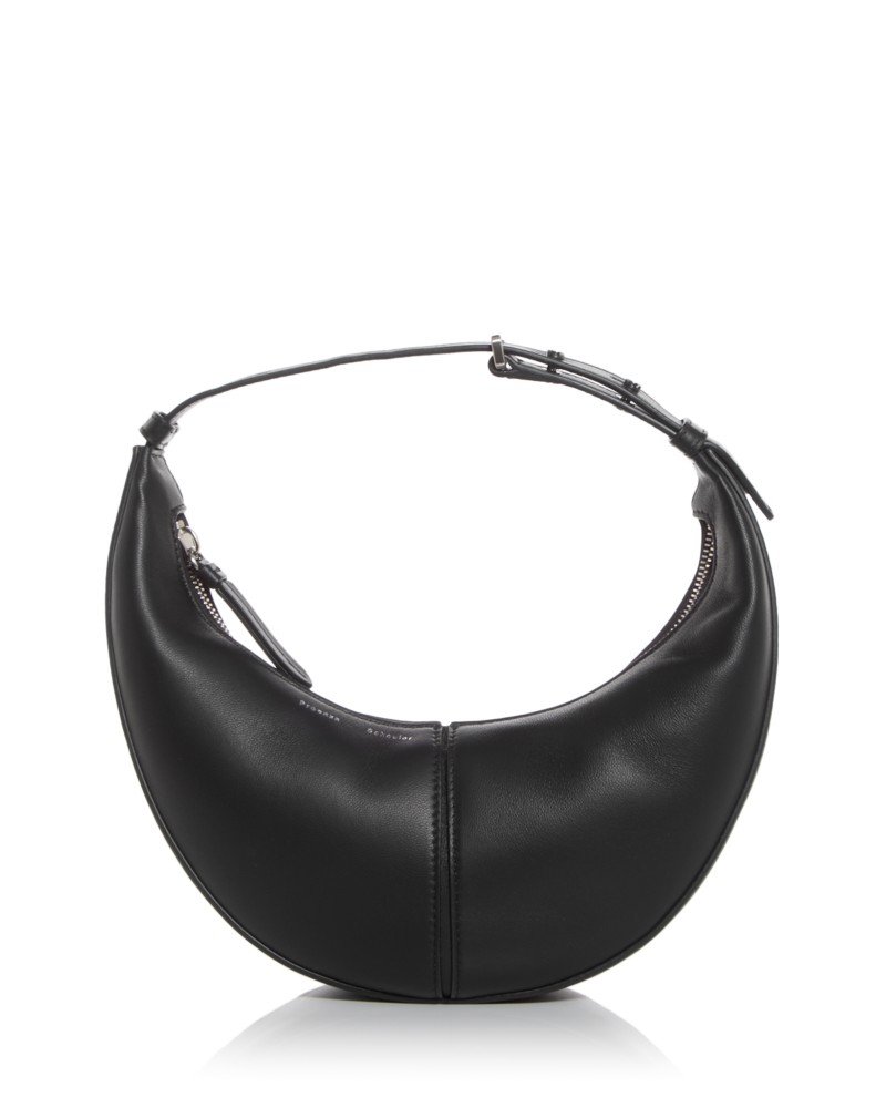 Proenza Schouler Mini Slide Leather Top Handle Bag in Black