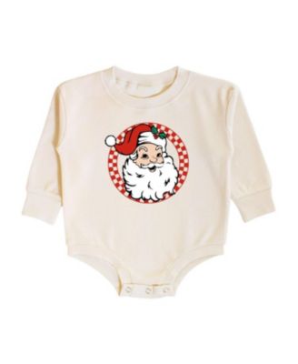Sweet Wink Boys' Retro Santa Christmas Long Sleeve Romper - Baby