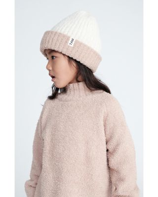 Unisex 2 Tone Ribbed Beanie - Baby