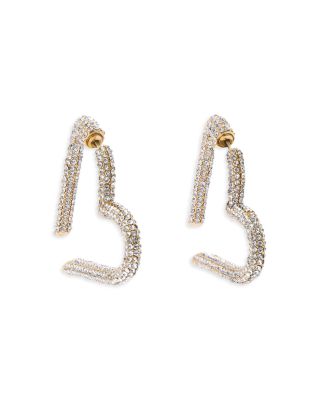 Baublebar Emory Pave Heart Front to Back Earrings