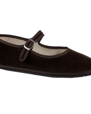 Women's Mary Jane Velvet Ballet Flats
