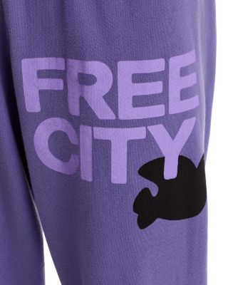 Cotton Logo Sweatpants in Lavender Petal