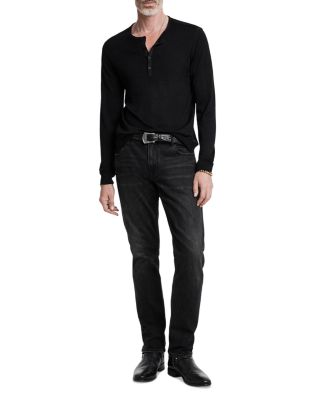 Eren Regular Fit Wool Blend Henley Tee  