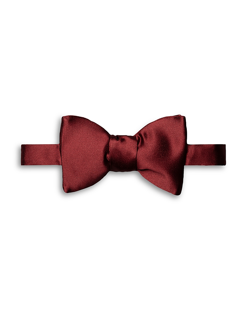 Eton Silk Pre Tied Bow Tie In Medium Red