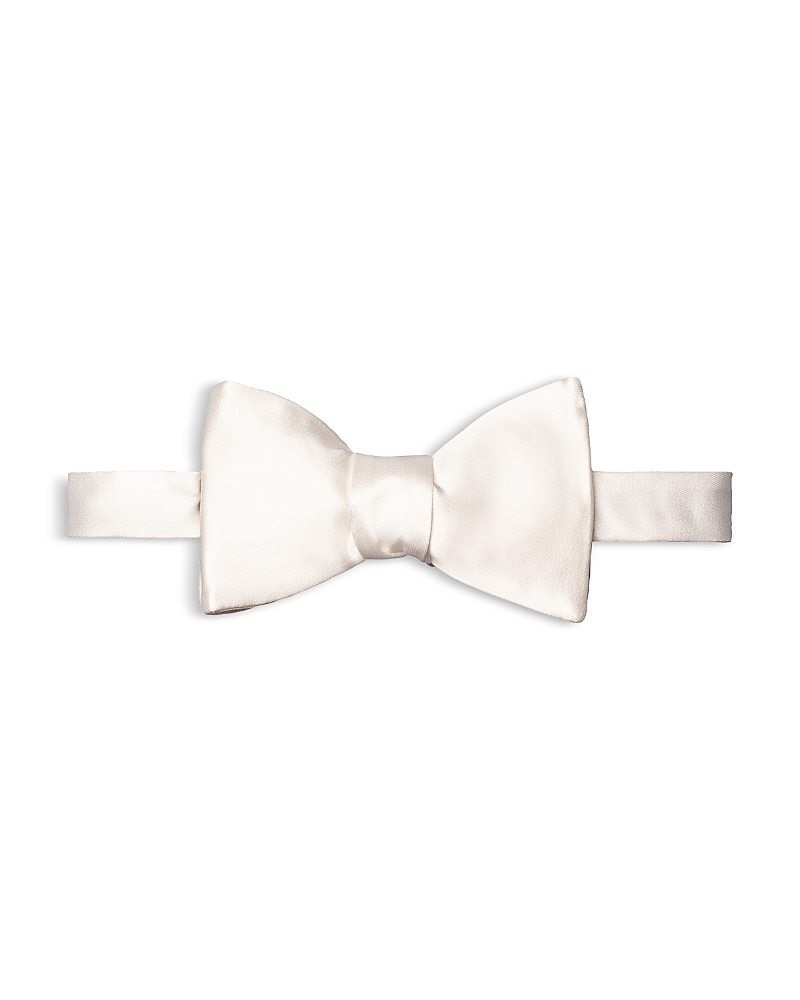 Eton Black Silk Satin Ready-tied Bow Tie In Natural