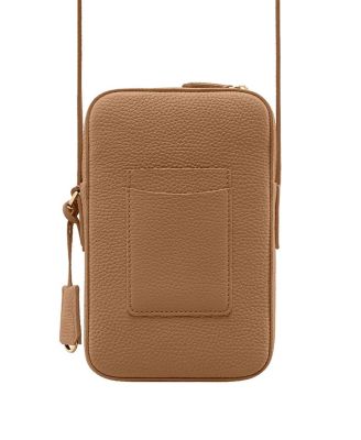 Leather Zip Phone Pouch