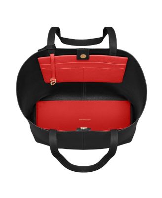 Tall Leather Soft Tote Bag