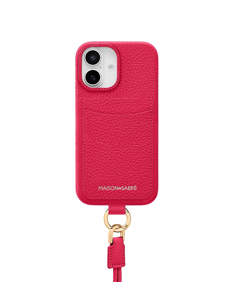 Maison De Sabre Sling Phone Case (iphone 16) In Shibuya Fuchsia