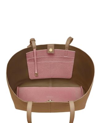 Large Leather Snap Soft Tote