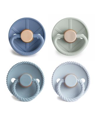 FRIGG 4-Pack Skyline Serenity Rubber Pacifiers