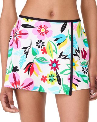 kate spade new york - Printed Pull On Wrap Skirt