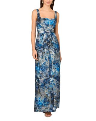 Printed Jacquard Gown 
