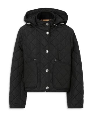 Burberry Humbie Quilted Hooded Cropped Jacket | Bloomingdale's