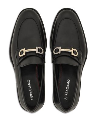 Men's Benedict Moccasin Loafers with Gancini Ornament