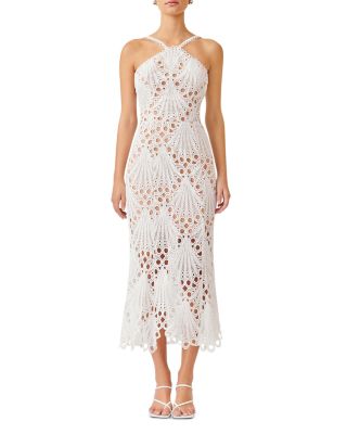 Elliatt - Kaitlyn Cut Out Arrow Neck Midi Dress