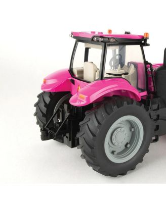  1/16 Big Farm PINK Case IH Magnum Tractor with Loader and Lights & Sounds - Ages 5-7
