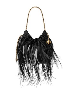 Tory Burch Fleming Feather Mini Hobo Bag | Bloomingdale's Handbags