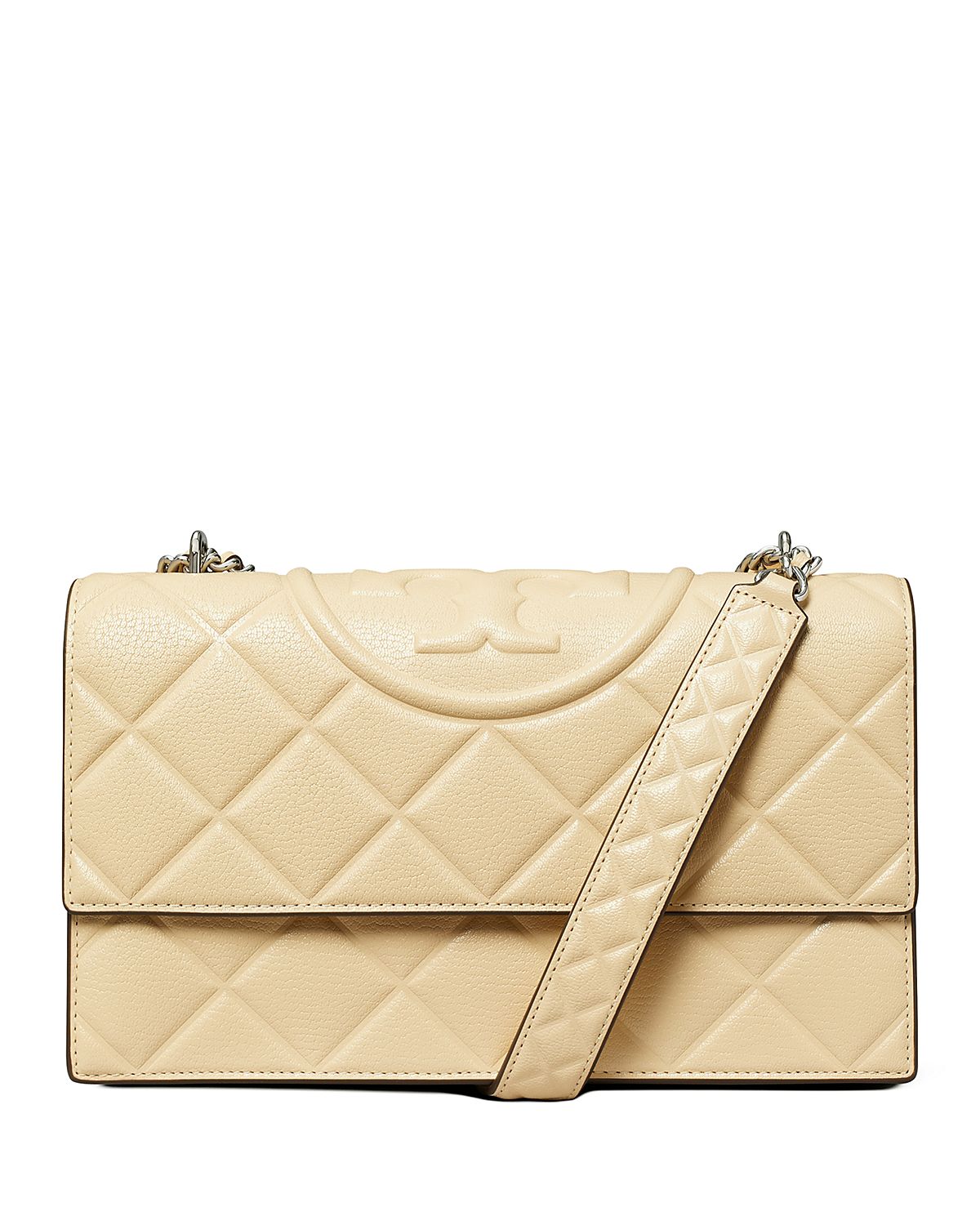 Tory Burch Fleming Convertible Leather Shoulder Bag