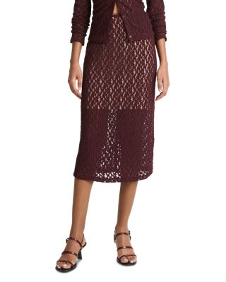 Vince Floral Smocked Skirt