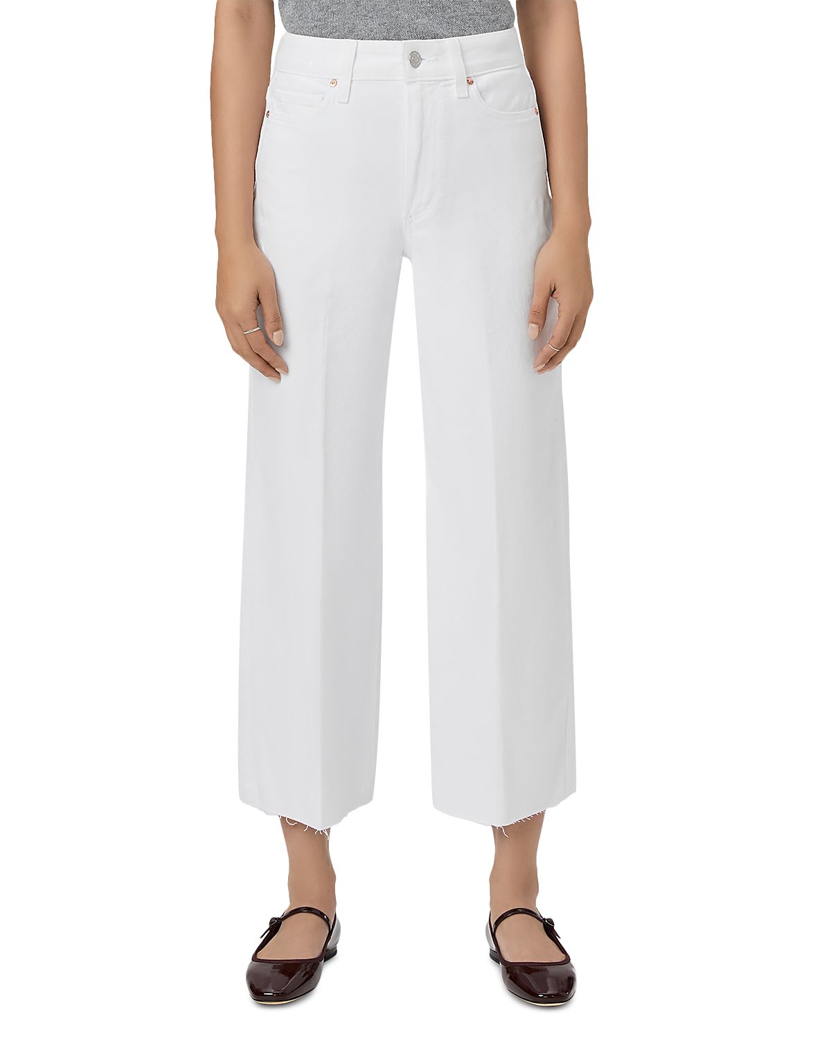 Paige Petites Anessa High Rise Wide Leg Jeans