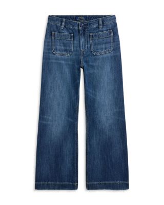 Girls' Logo Wide Leg Jeans - Little Kid, Big Kid