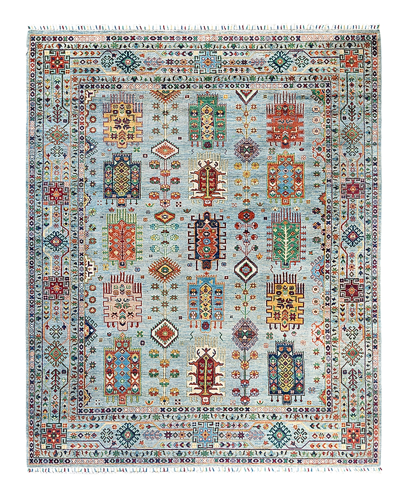 Bloomingdale's Tribal M1999 Area Rug, 8'3 X 10'4 In Light/blue